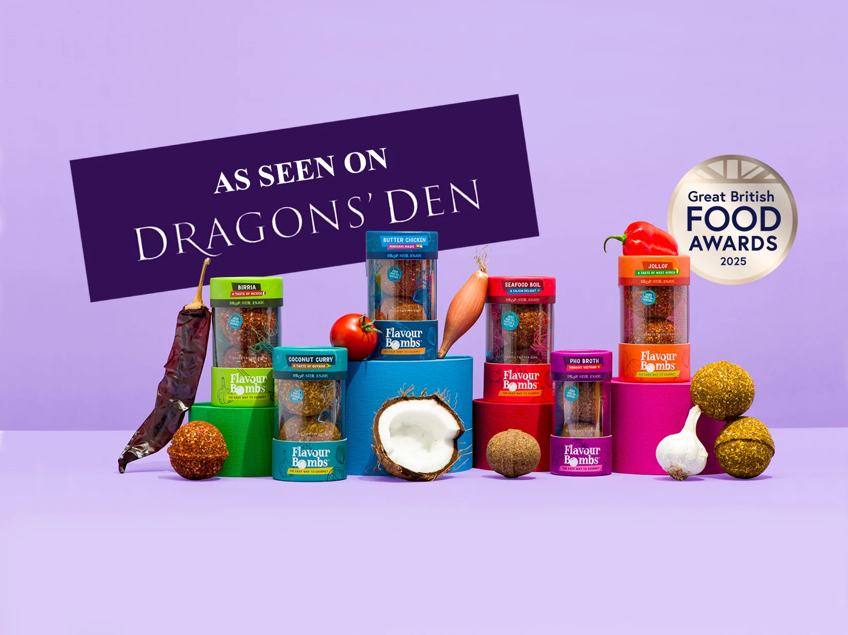 Award-Winning Gourmet Flavour Bombs
